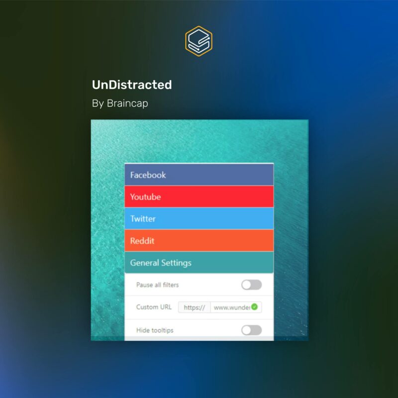undistracted chrome extension