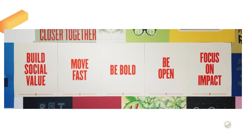 Facebook's Core Values | Skooldio Blog - Tech Giants: How culture shapes the way they do things